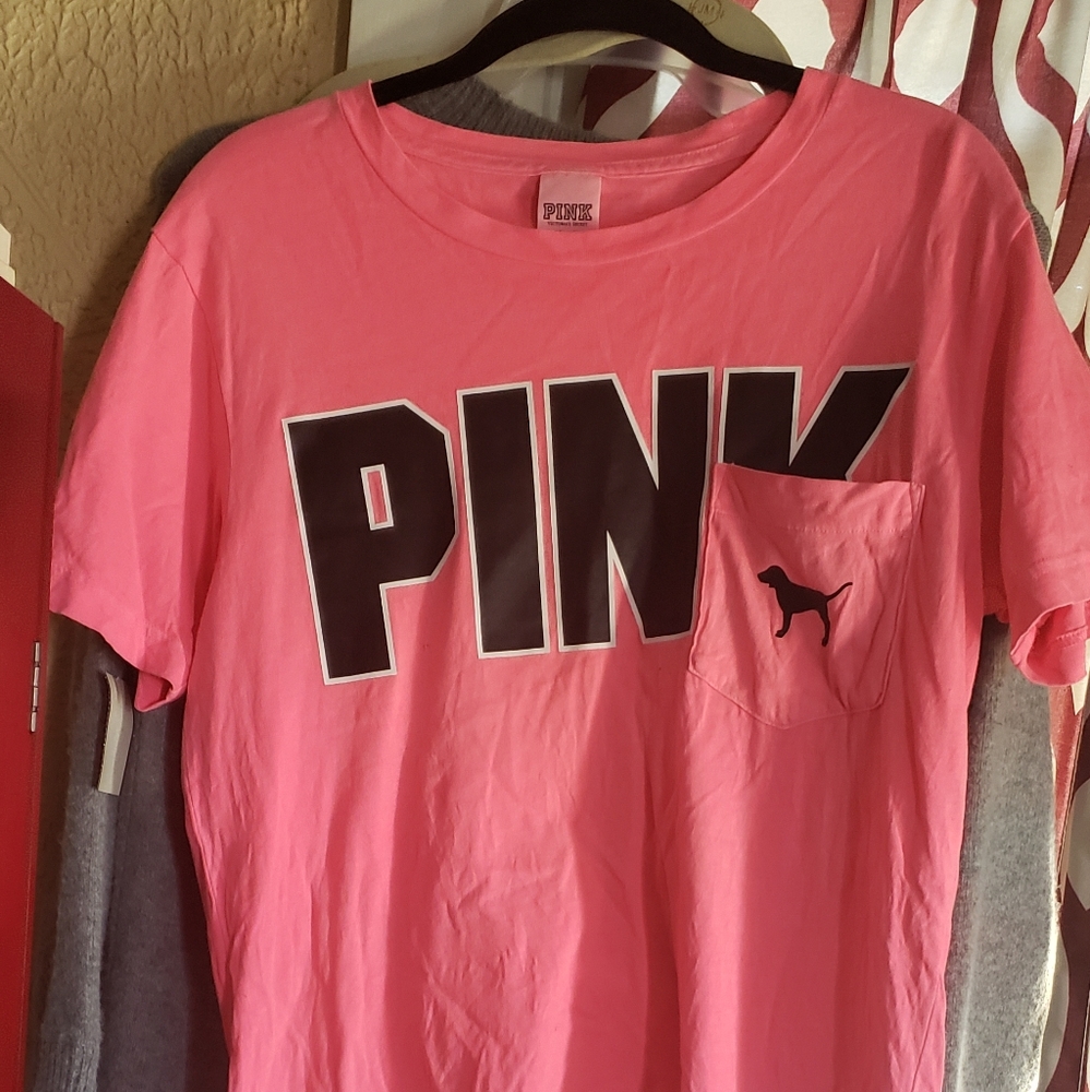 Pink by Victoria secret pocket tshirt